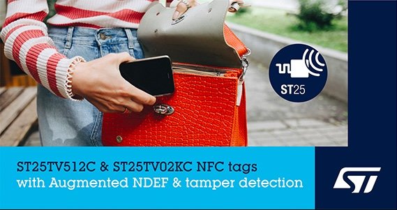STMicroelectronics Powers Creative NFC Applications with Dynamic Message Content and Anti-Tamper in New Type-5 Tags
